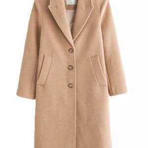 Abercrombie Wool Blend Camel Coat